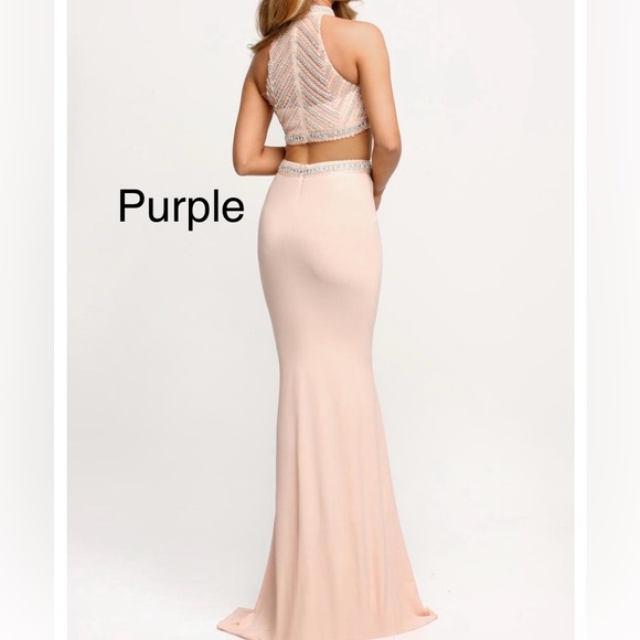 Two-Piece Purple Dress - Picture 2 of 4